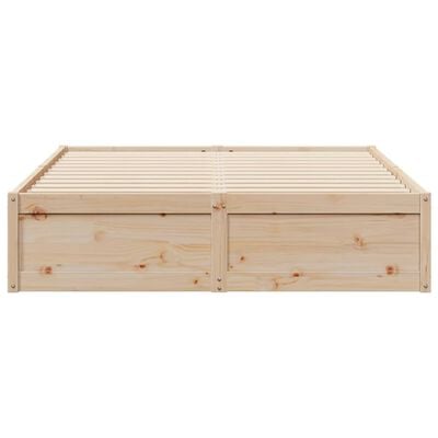 vidaXL Cadre de lit sans matelas 160x200 cm bois massif de pin