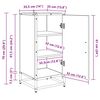 vidaXL Buffet Ch&ecirc;ne artisanal 35,5 x 35 x 76 cm