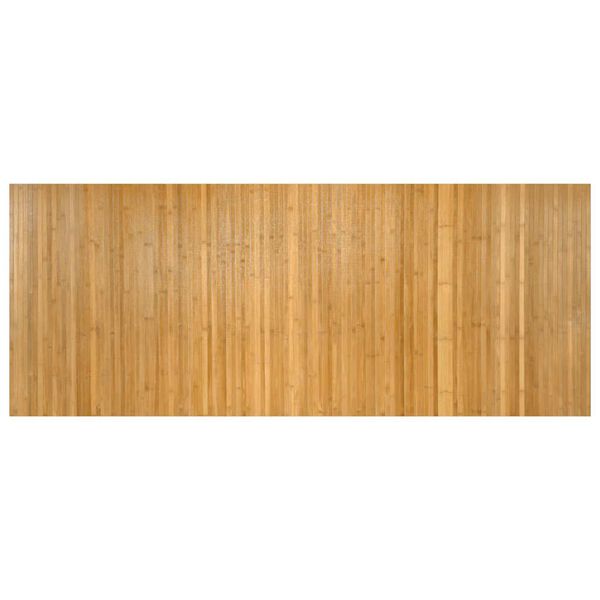 vidaXL Tapis rectangulaire naturel 80x200 cm bambou