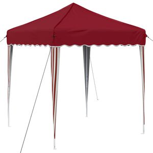 vidaXL Tente de f&ecirc;te pop-up Bordeaux 195 x 195 x 245 cm Tissu Oxford