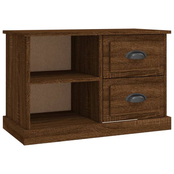 vidaXL Meuble TV ch&ecirc;ne marron 73x35,5x47,5 cm bois d'ing&eacute;nierie