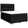vidaXL Sommier &agrave; lattes de lit avec matelas Noir 140x200 cm Tissu