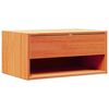 vidaXL Table de chevet avec tiroir 2 pcs Brun cire 50 x 32,5 x 24 cm