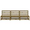 vidaXL Canapés de jardin sans accoudoirs 3 pcs bois de pin imprégné