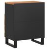 vidaXL Table de chevet 50x33x62cm Bois d'acacia solide et d'ing&eacute;nierie