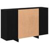 vidaXL Buffet Ch&ecirc;ne noir 120 x 30 x 75 cm Bois d'ing&eacute;nierie