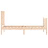vidaXL Cadre de lit sans matelas bois de pin massif
