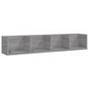 vidaXL &Eacute;tag&egrave;re murale &agrave; CD Sonoma gris 100x18x18 cm Bois d'ing&eacute;nierie