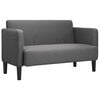 vidaXL Canap&eacute; causeuse gris fonc&eacute; 109 cm tissu velours c&ocirc;tel&eacute;