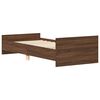 vidaXL Cadre de lit sans matelas ch&ecirc;ne marron 90x190cm bois ing&eacute;nierie