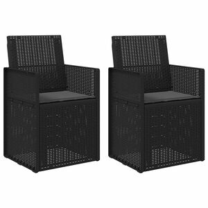vidaXL Chaises de jardin salle &agrave; manger 2 pc Anthracite PP