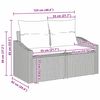 vidaXL Ensemble de canap&eacute; de jardin avec stockage 9 pcs Noir polyrotin