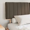 vidaXL Cadre de lit avec t&ecirc;te de lit rembourr&eacute;e Taupe 160 x 200 cm