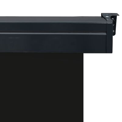 vidaXL Auvent latéral de balcon 170x250 cm Noir