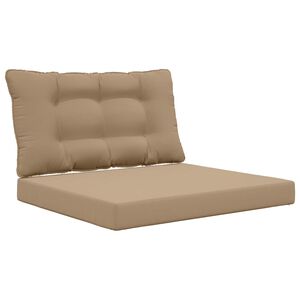vidaXL Coussin de canap&eacute; d'ext&eacute;rieur Polyester Taupe 80 x 68,5 cm