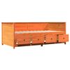 vidaXL Lit de jour sans matelas cire marron 80x200 cm bois pin massif