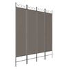 vidaXL Cloison de s&eacute;paration 4 panneaux Anthracite 160x220 cm Tissu
