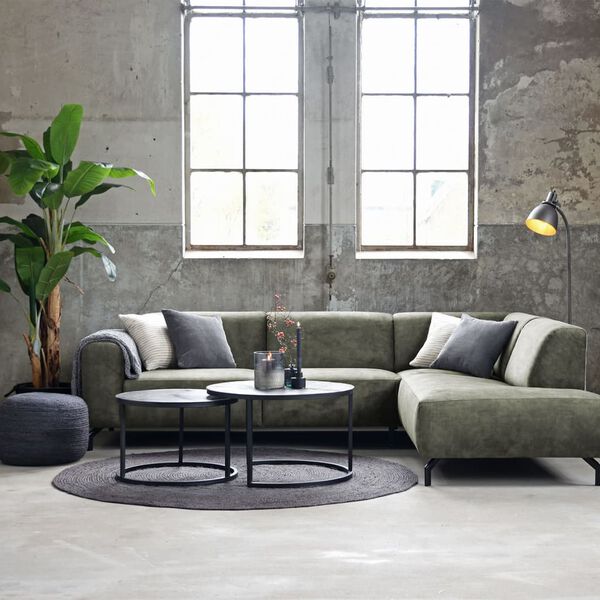 LABEL51 Tapis Jute Rond 180x180 cm XXL Anthracite