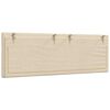 vidaXL Coussin de t&ecirc;te de lit Hanko cr&egrave;me 140 cm tissu