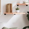 vidaXL &Eacute;tag&egrave;re murale 40x60x(2-4) cm bois de ch&ecirc;ne massif non trait&eacute;