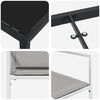 vidaXL Ensemble de salle à manger pour jardin 5 pcs Blanc