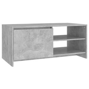 vidaXL Table basse gris b&eacute;ton 102x50x45 cm bois d'ing&eacute;nierie
