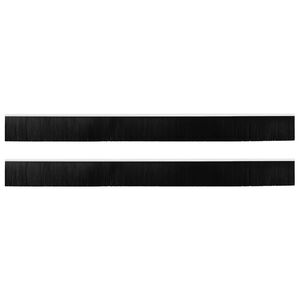 vidaXL Brosses de porte adh&eacute;sives 2 pc 100 cm Alliage d'Aluminium