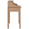 vidaXL Bureau 90x50x100 cm bois de teck solide
