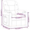 vidaXL Fauteuil de massage Cr&egrave;me Similicuir