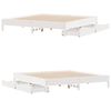 vidaXL Cadre de lit sans matelas blanc 180x200 cm bois massif de pin