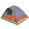 vidaXL Tente familiale &agrave; d&ocirc;me 6 personnes orange imperm&eacute;able
