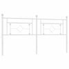 vidaXL T&ecirc;te de lit m&eacute;tal blanc 180 cm