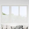 vidaXL Films pour fen&ecirc;tre 4 pcs d&eacute;poli motif de fleur PVC