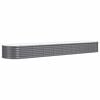 vidaXL Lit sur&eacute;lev&eacute; de jardin Acier galvanis&eacute; Anthracite