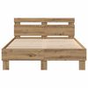 vidaXL Cadre de lit Ch&ecirc;ne artisanal 120 x 190 cm Bois d'ing&eacute;nierie
