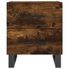 vidaXL Table de chevet ch&ecirc;ne fum&eacute; 40x35x47,5 cm bois d&rsquo;ing&eacute;nierie