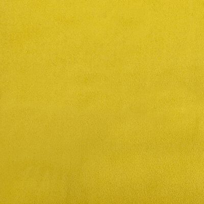 vidaXL Ensemble de canapés 2 pcs avec coussins jaune velours