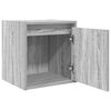 vidaXL Table de chevet murale sonoma gris 38x34x40 cm