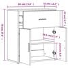 vidaXL Buffet blanc 60x31x70 cm bois d'ing&eacute;nierie