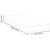 vidaXL Matelas Blanc et Gris 90 x 190 cm Tissu jacquard