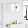 vidaXL Armoire de cuisine Lucca 2 pcs Blanc brillant 30 x 31 x 40 cm