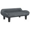 vidaXL Lit pour chien gris fonc&eacute; 70x40x24 cm velours