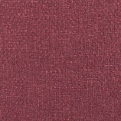 vidaXL Canapé à 2 places Rouge bordeaux 140 cm Tissu