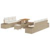 vidaXL Ensemble de canap&eacute; de jardin 10 pc 9-Nombre de places Beige
