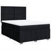 vidaXL Sommier &agrave; lattes de lit avec matelas Noir 160x200 cm Tissu
