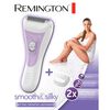 REMINGTON Rasoir f&eacute;minin Smooth & Silky Blanc et violet