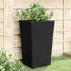 vidaXL Jardini&egrave;res 4 pcs noir 32,5x32,5x57 cm polypropyl&egrave;ne