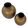 HSM Collection Vase Padua petit 30x35 cm Dor&eacute; et gris