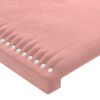 vidaXL Têtes de lit 2 pcs Rose 80x5x78/88 cm Velours