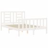 vidaXL Cadre de lit sans matelas blanc 140x190 cm bois de pin massif